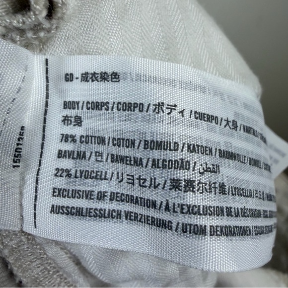 NWT Abercrombie And Fitch High Rise Wide Leg Cream Trousers Size 34/18R Pants - Picture 7 of 7